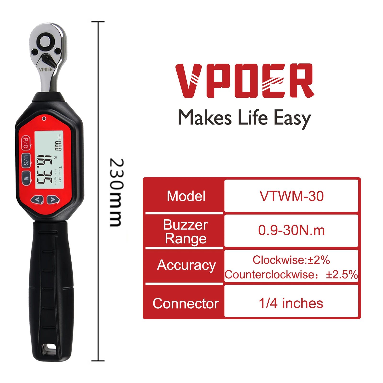 Inch 1.8-100 Led Digital Wrench 3/8 (rotary): Commercial Equipment - Commercial Use | range | display | work | Commercial Equipment