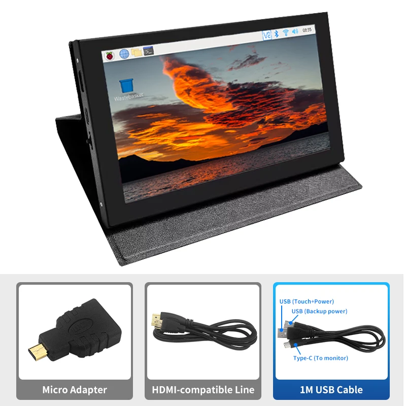 Inch Lcd Hdmi-compatible Touch Raspberry Display (single-touch, Ubuntu): Commercial Equipment - Commercial Use | 7 Inch LCD | 7inch | hardware