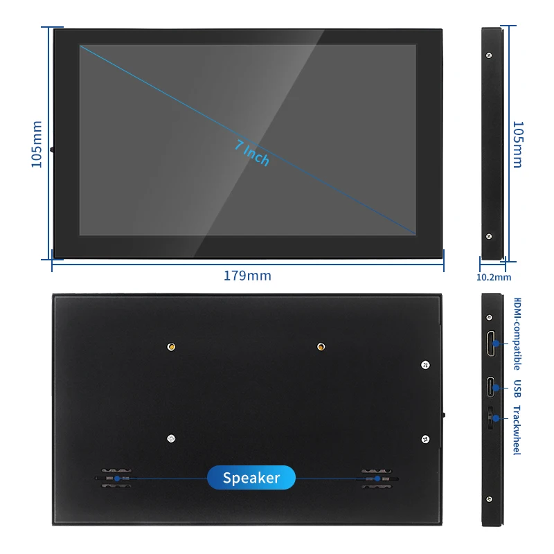 Inch Lcd Hdmi-compatible Touch Raspberry Display (single-touch, Ubuntu): Commercial Equipment - Commercial Use | 7 Inch LCD | 7inch | hardware - Image 8
