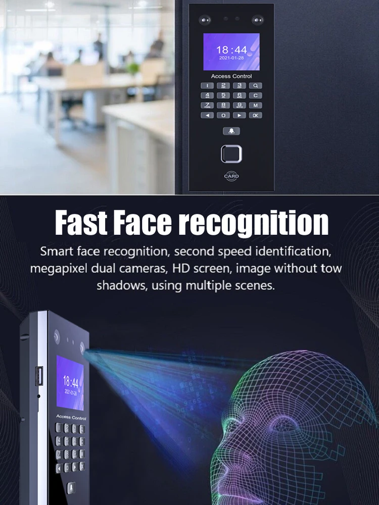 Attendance Integrated Central Access Recognition Intelligent Fingerprint Facial Machine Control | NX7-EM | Rface602S-EM - Image 11