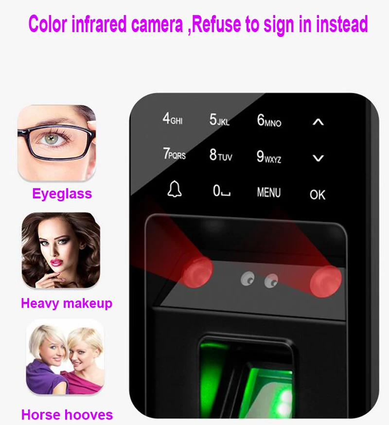 Attendance Integrated Central Access Recognition Intelligent Fingerprint Facial Machine Control | NX7-EM | Rface602S-EM - Image 9