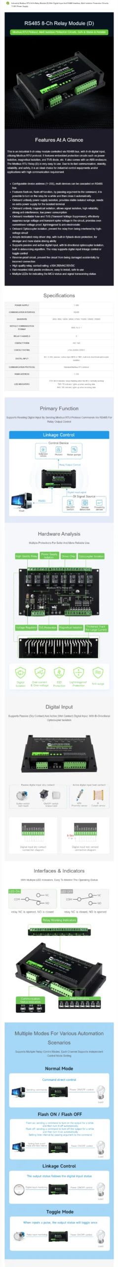 Interface Protection 8-ch Digital (only Power -us-12v, Rs485) - Commercial Use - Commercial Equipment | wiki | RS485 | Only power -EU-12V - Image 4