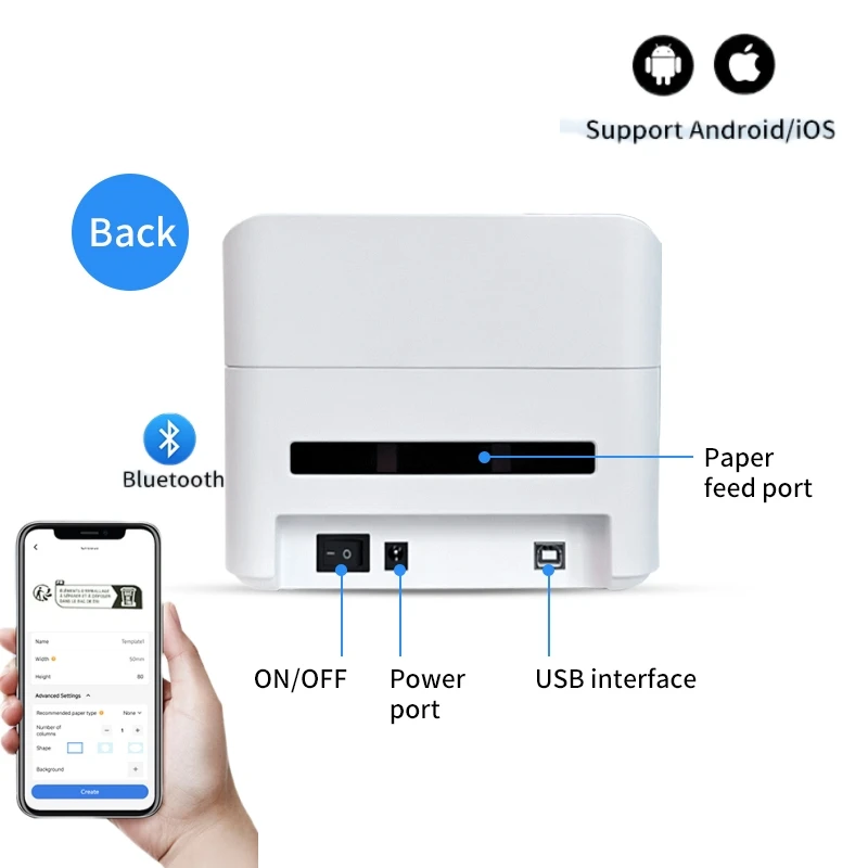 Label Labelth Recognition (us Plug, T45USB Bluetooth) - Commercial Equipment - Commercial Use | EU Plug | T45USB Bluetooth | US Plug