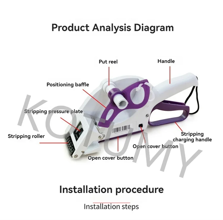 Labeling Price Fast Mobile Label Handheld Semi-automatic (parcel, Bsc-60) | Commercial Equipment | Commercial Use | feature - Image 16