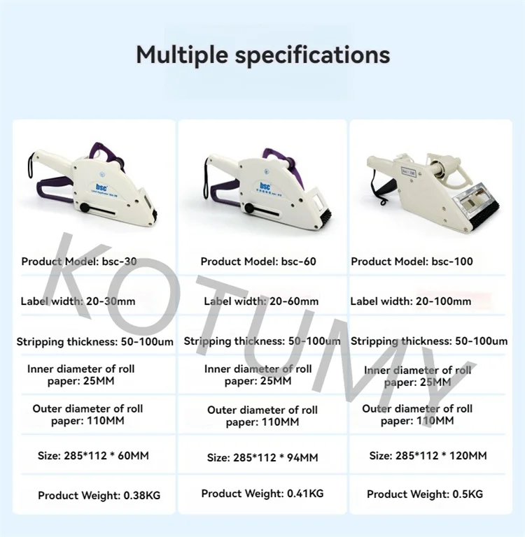 Labeling Price Fast Mobile Label Handheld Semi-automatic (parcel, Bsc-60) | Commercial Equipment | Commercial Use | feature - Image 4