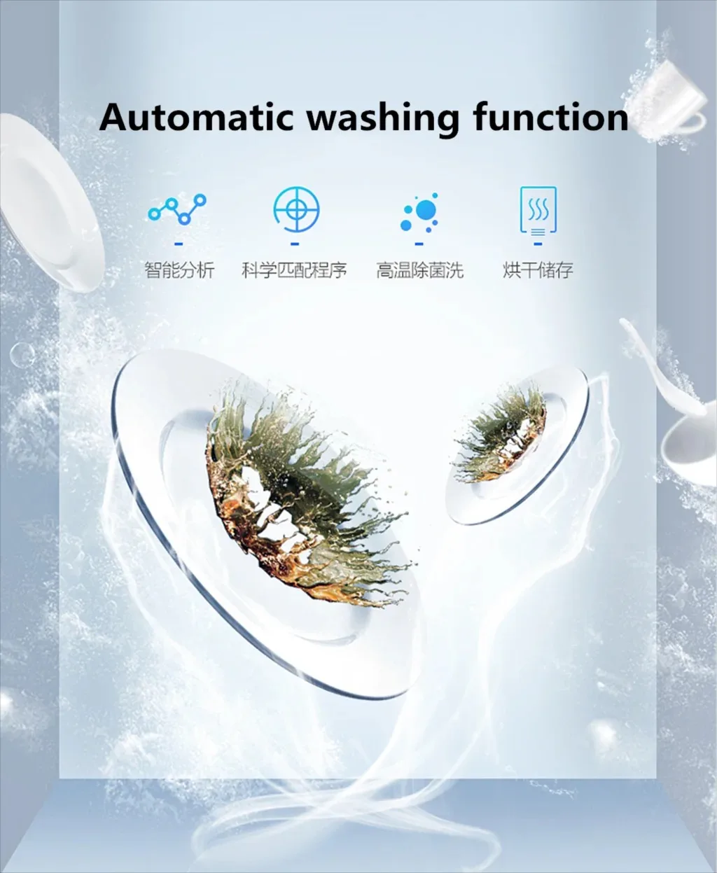 Flume Desktop Dish Household Automatic Drying (jp, Uk): Commercial Equipment - Commercial Use | CN | BAI | UK | Commercial Equipment - Image 3