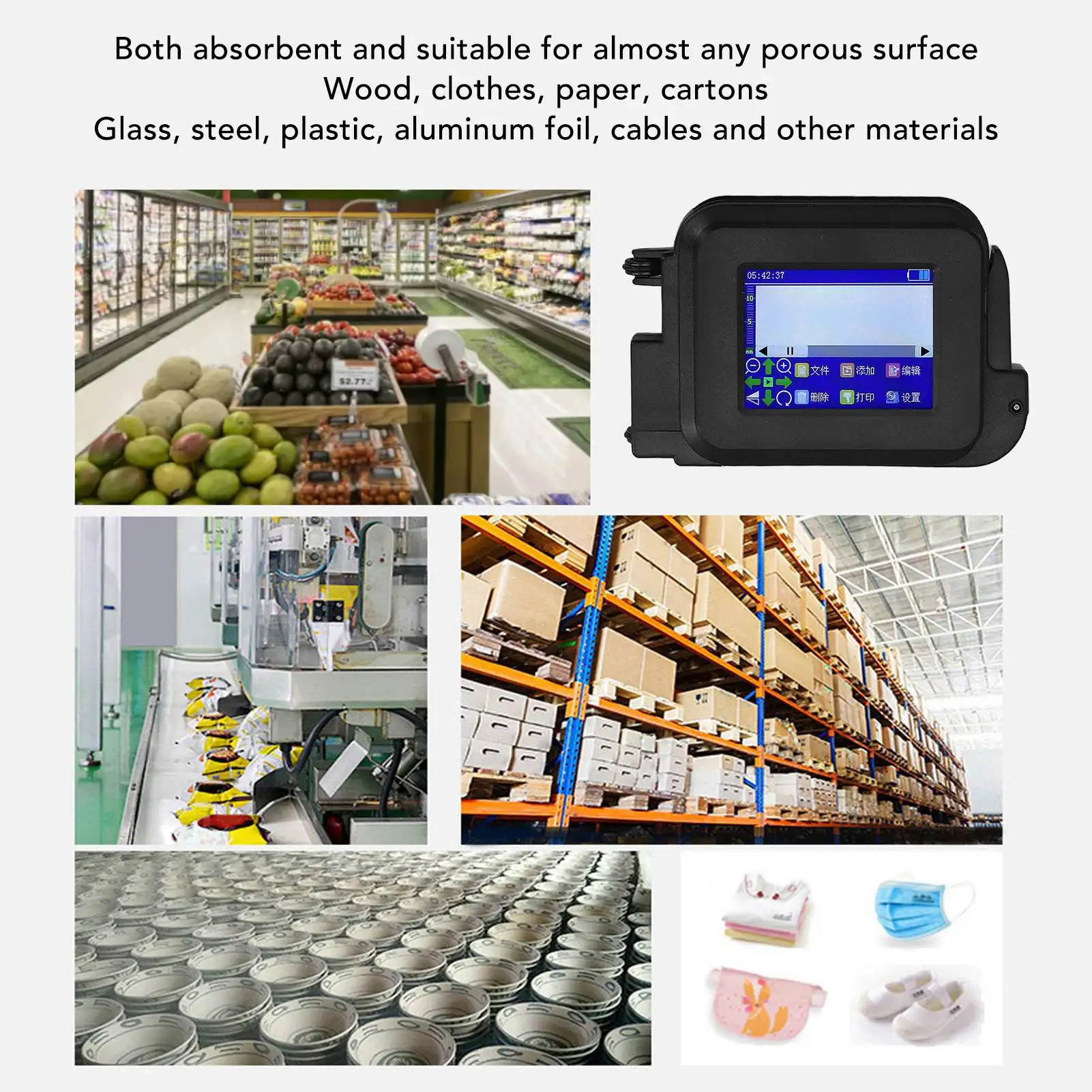 Led Screen Production Handheld Printer Portable (type) - Commercial Equipment - Commercial Use | lithuanian | Touch Panel | black - Image 3