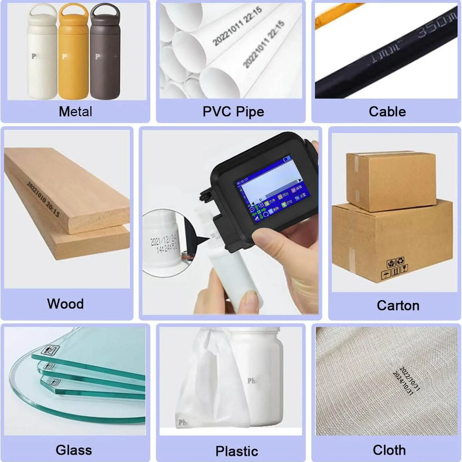 Led Screen Production Handheld Printer Portable (type) - Commercial Equipment - Commercial Use | lithuanian | Touch Panel | black - Image 5