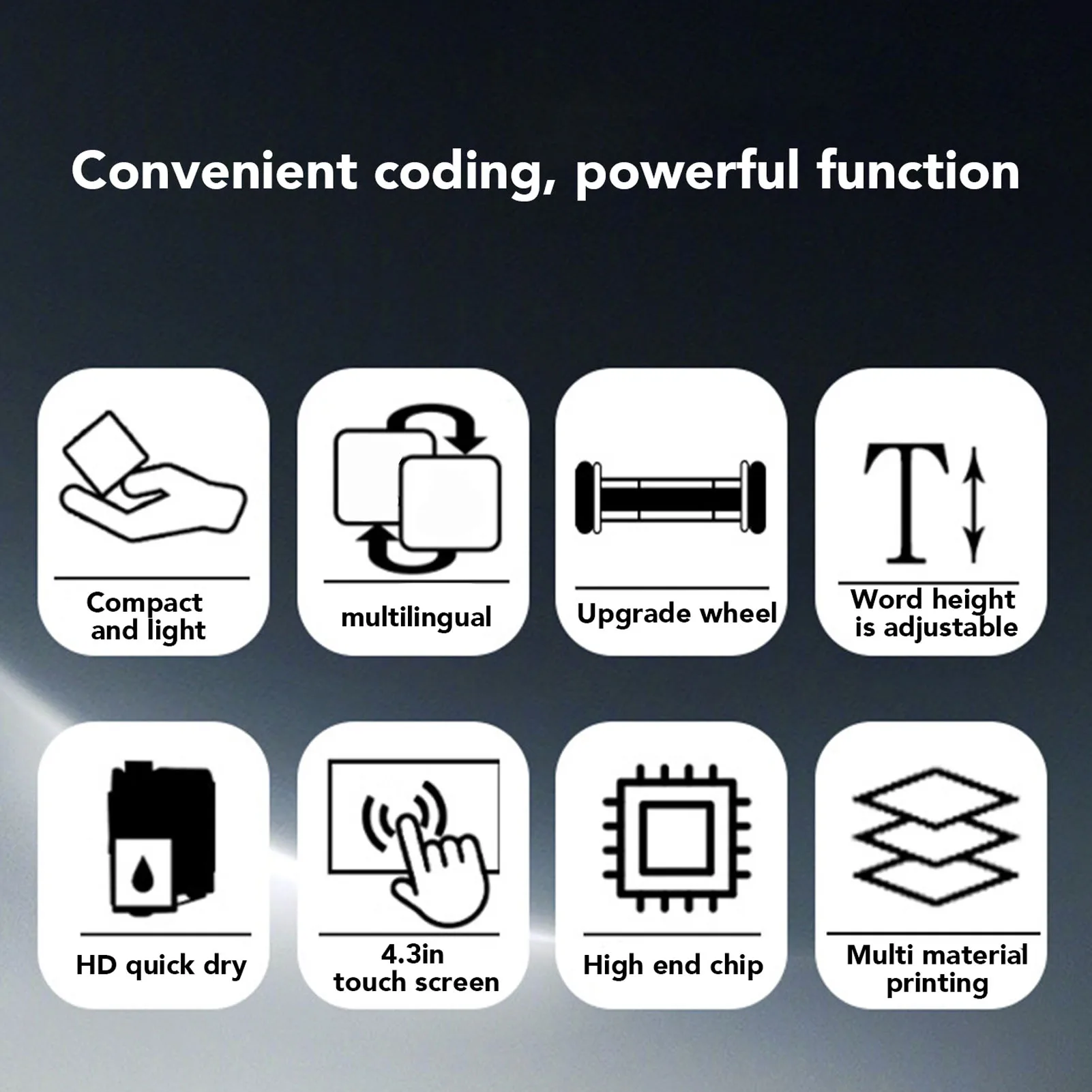 Led Touch Without Small Handheld Printer (text) - Commercial Equipment - Commercial Use | time | printed | mini | Commercial Equipment - Image 12