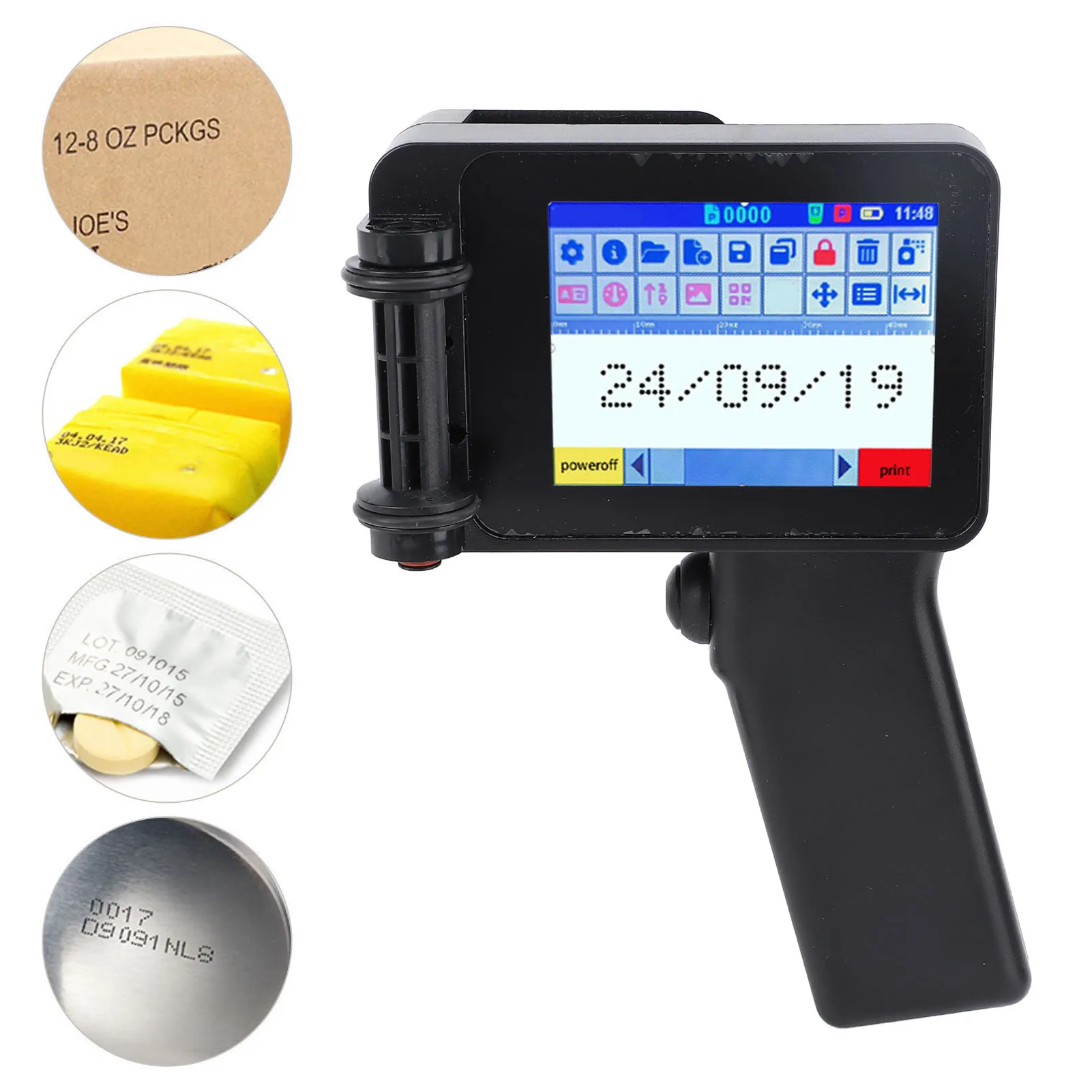 Led Touch Without Small Handheld Printer (text) - Commercial Equipment - Commercial Use | time | printed | mini | Commercial Equipment - Image 6