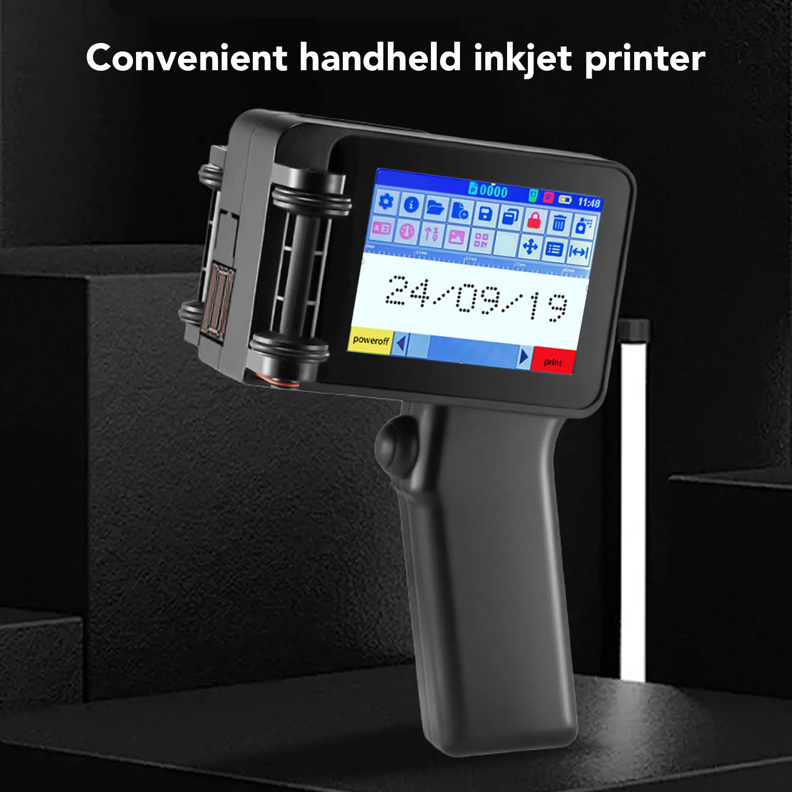 Led Touch Without Small Handheld Printer (text) - Commercial Equipment - Commercial Use | time | printed | mini | Commercial Equipment - Image 8