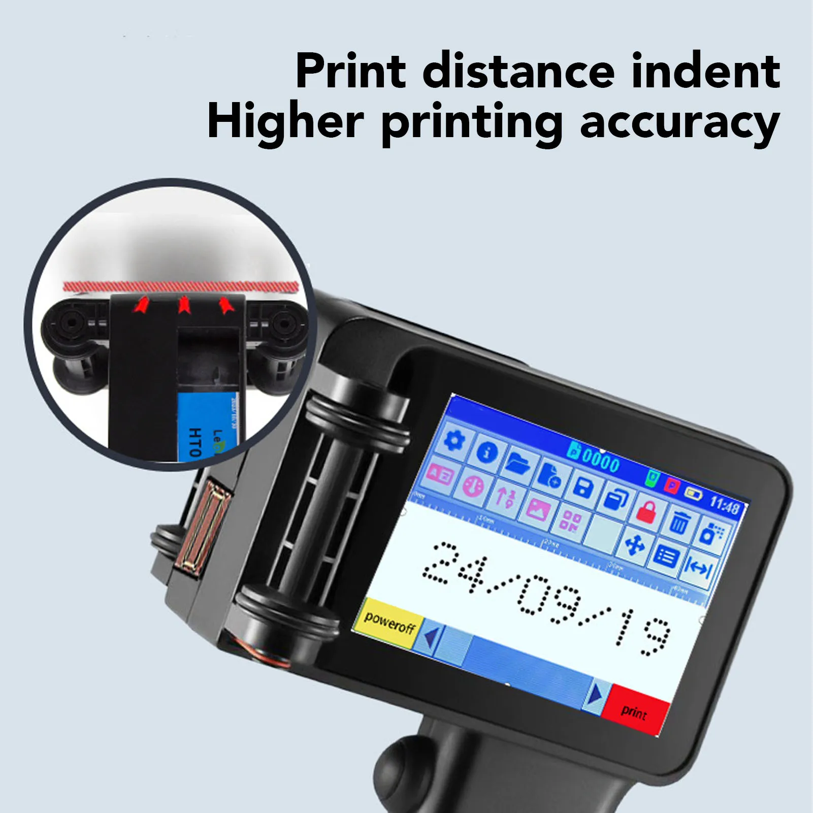 Led Touch Without Small Handheld Printer (text) - Commercial Equipment - Commercial Use | time | printed | mini | Commercial Equipment - Image 9