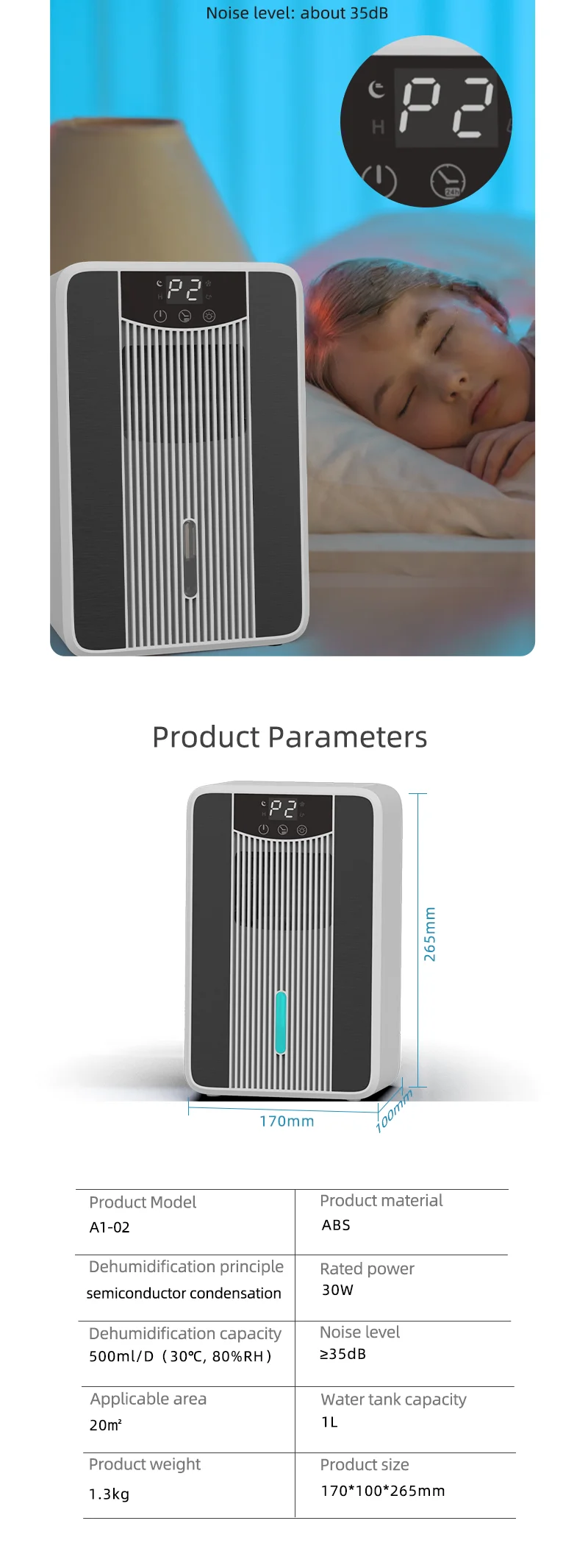 Lights Dehumidifier Capacity (au Plug, Timer) - Commercial Use - Commercial Equipment | EU Plug | WHITE | US Plug | Commercial Equipment - Image 7