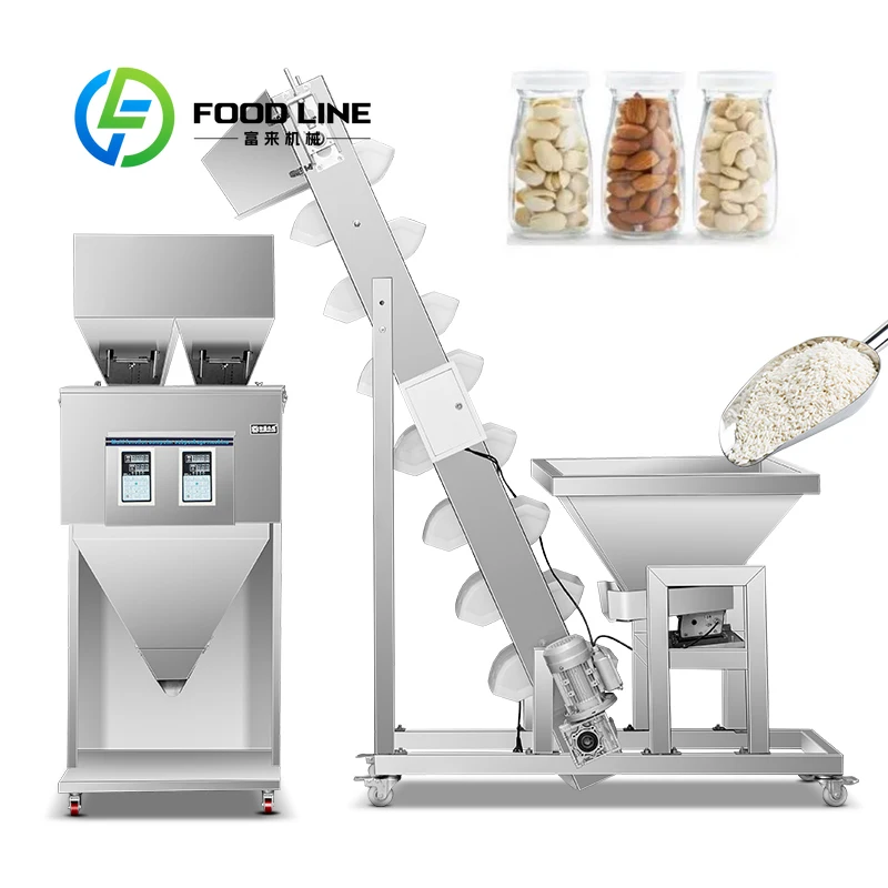 Material Conveyor Fully Granule Packaging Incline (depending) - Commercial Equipment For Commercial Use | dispensing | varies | profile