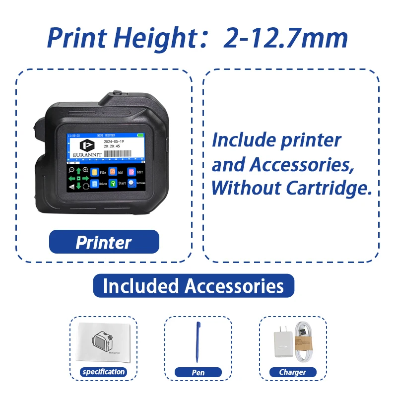 Mini Inkjet Eurannit (rated, Supply) - Commercial Equipment For Commercial Use | through | AU Plug | description | Commercial Equipment