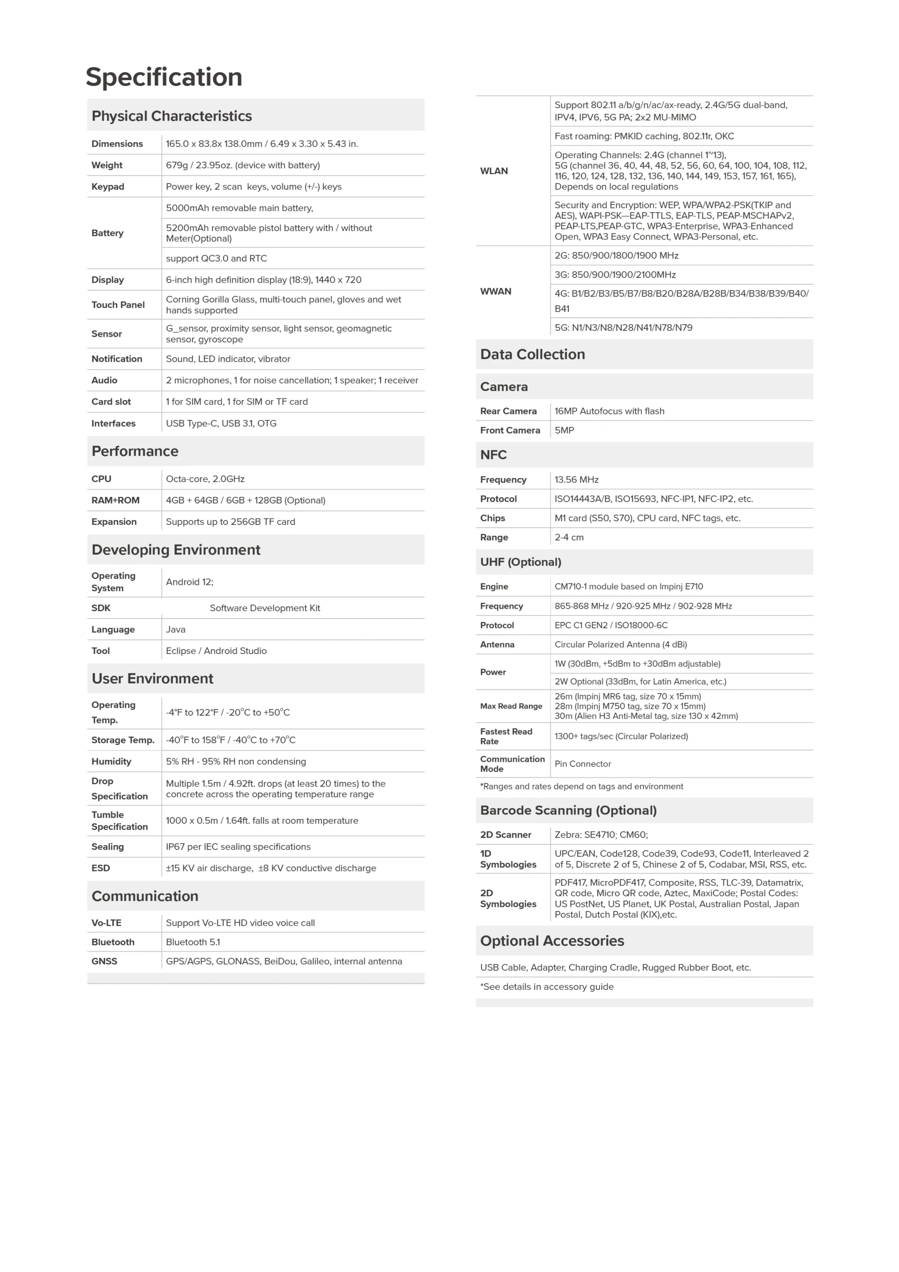 Code128 Rfid Handheld (received) - Commercial Equipment For Commercial Use | will | PDF417 | 2D Zebra | Commercial Equipment - Image 17