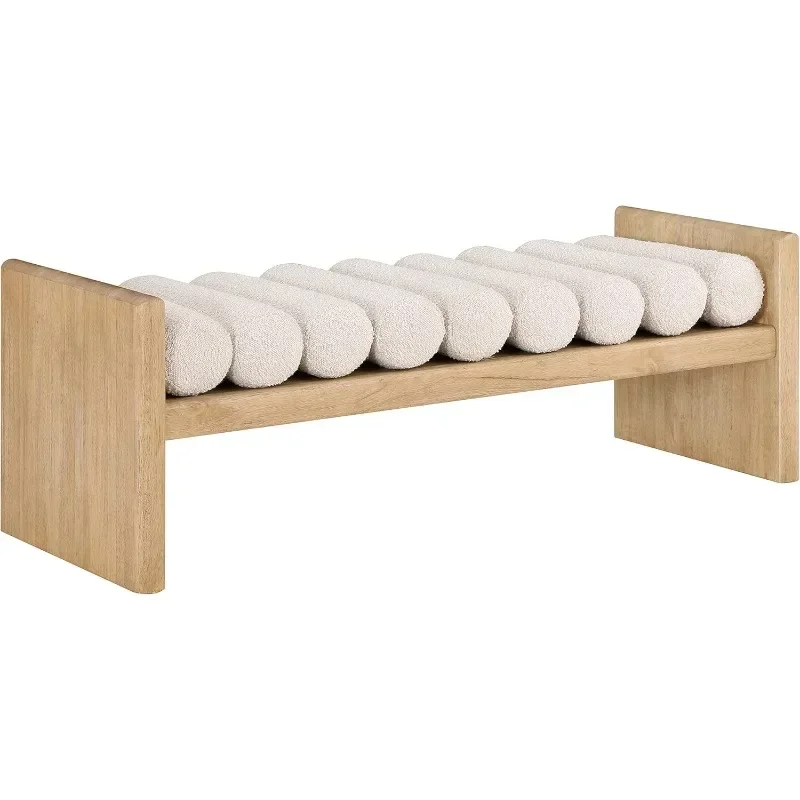 Modern Wood Boucle Bench Finish (105 35 45cm) | Commercial Equipment | Commercial Use | 135 35 45cm | Commercial Equipment
