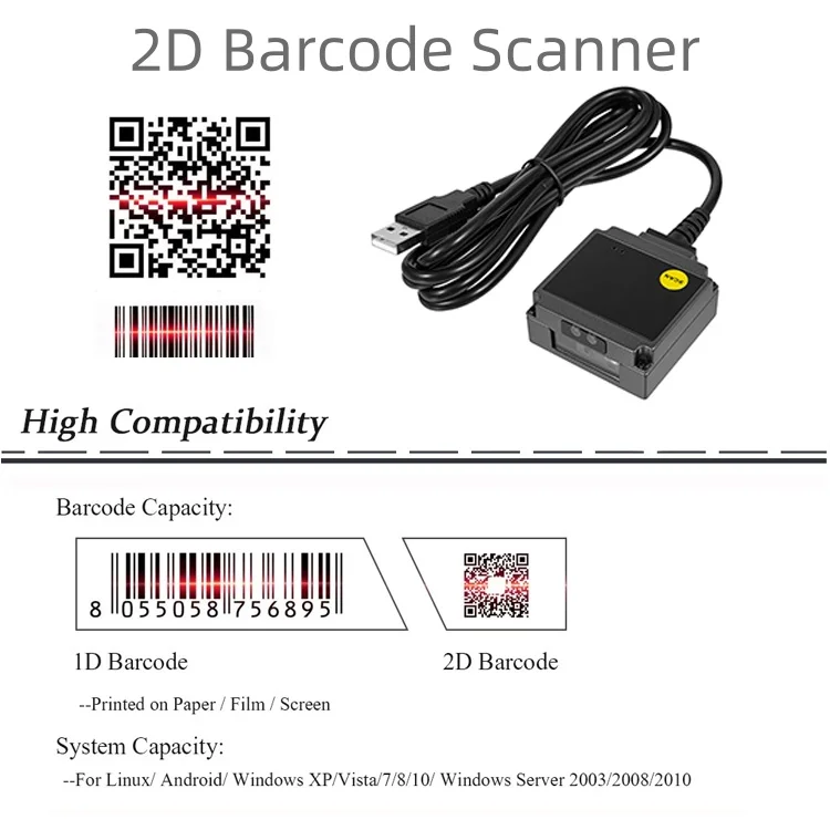 Mounted Module Barcode (auto-sensing) - Commercial Use - Commercial Equipment | driver-free | option. | incomplete | Commercial Equipment - Image 2