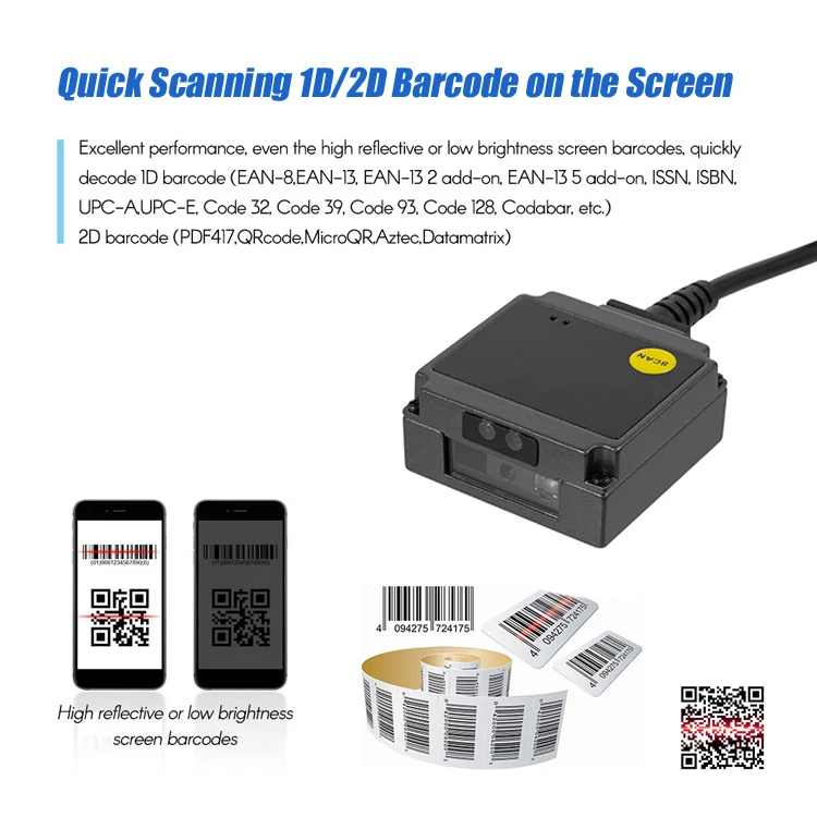 Mounted Module Barcode (auto-sensing) - Commercial Use - Commercial Equipment | driver-free | option. | incomplete | Commercial Equipment - Image 5