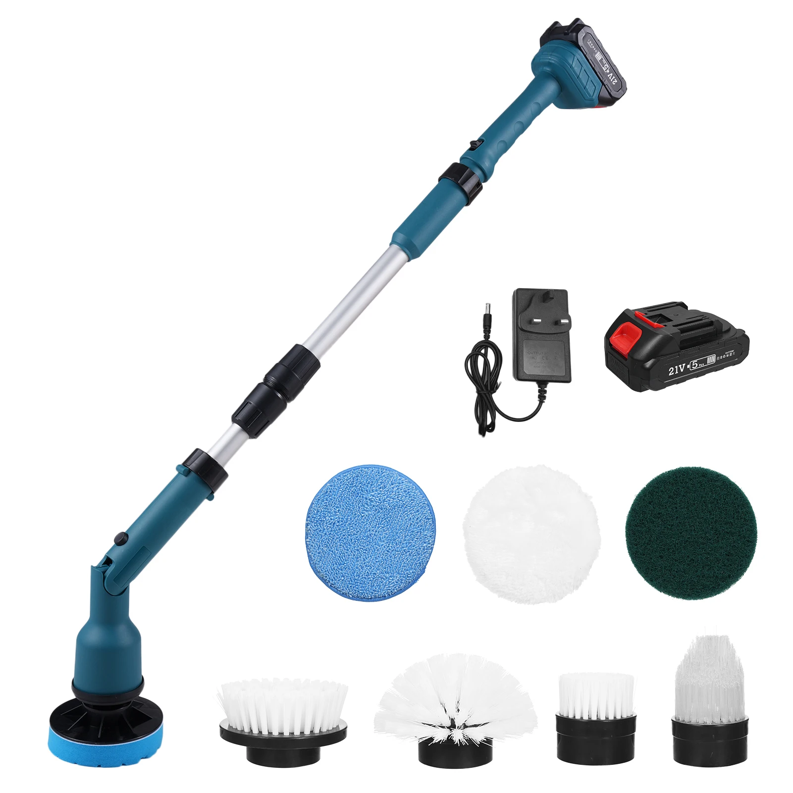 Multi-function Brush 21v (even, Cloth) - Commercial Use - Commercial Equipment | 3-section | design | allows | Commercial Equipment