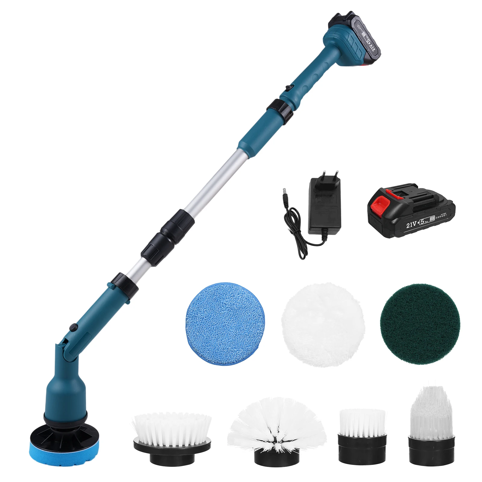 Multi-function Brush 21v (even, Cloth) - Commercial Use - Commercial Equipment | 3-section | design | allows | Commercial Equipment - Image 5