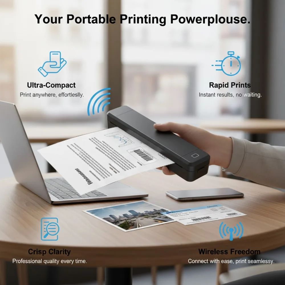 Office Android Printer Label (white) - Commercial Equipment For Commercial Use | White | Black | Commercial Equipment - Image 2