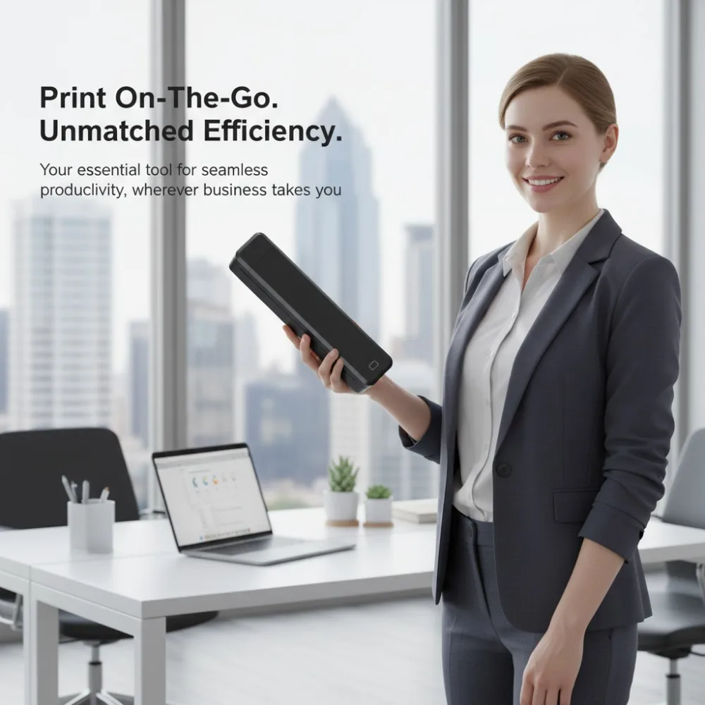 Office Android Printer Label (white) - Commercial Equipment For Commercial Use | White | Black | Commercial Equipment - Image 3