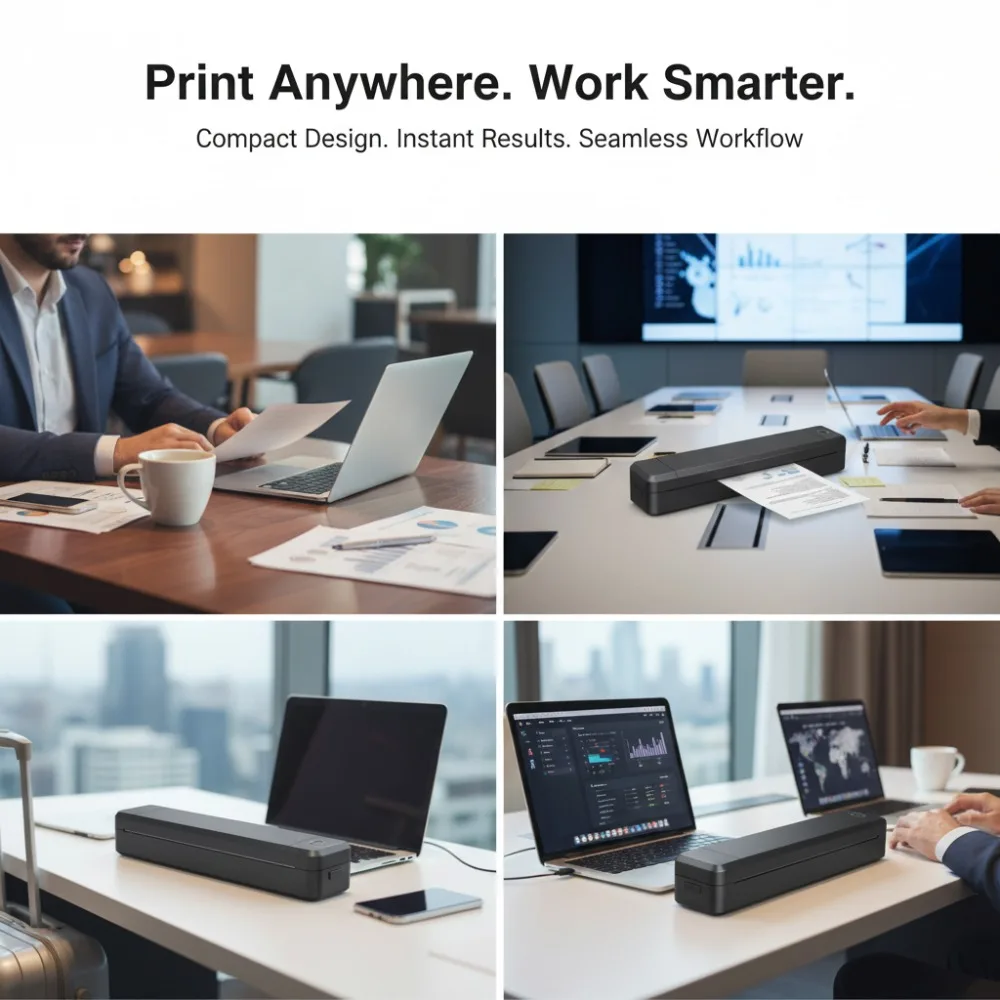 Office Android Printer Label (white) - Commercial Equipment For Commercial Use | White | Black | Commercial Equipment - Image 4