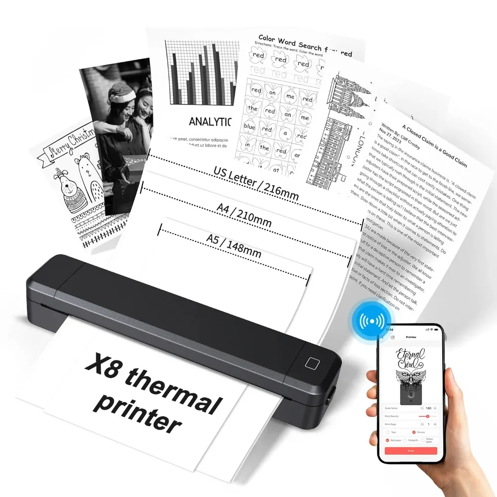 Office Android Printer Label (white) - Commercial Equipment For Commercial Use | White | Black | Commercial Equipment - Image 7