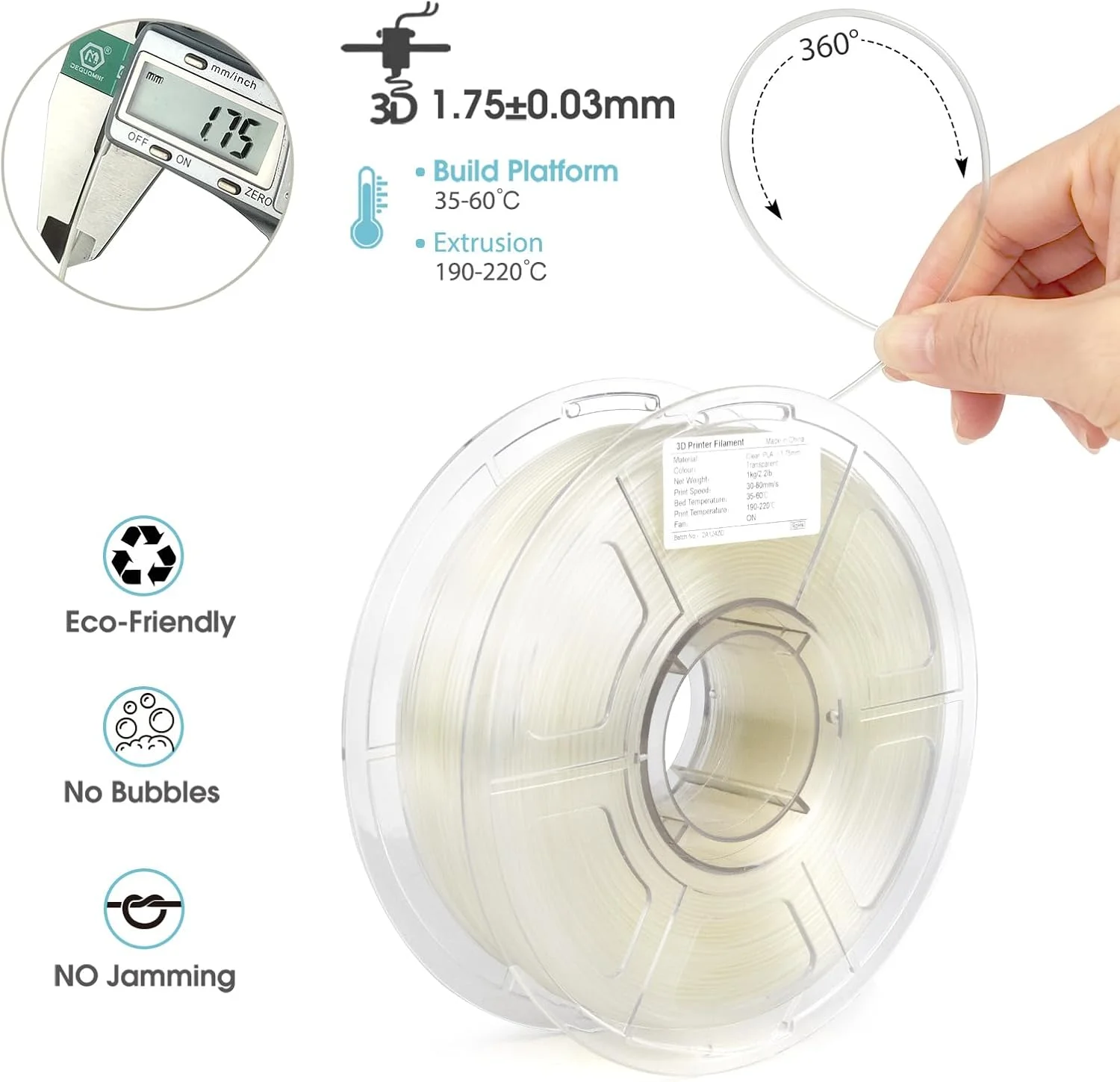 Petg Printer Clear 1.75mm Printing (adhesion, Recommended) | Commercial Equipment | Commercial Use | note - Image 3
