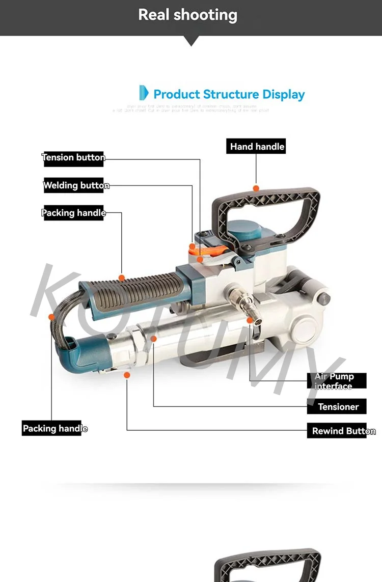 Plastic Strapping (using, Tariff) - Commercial Use - Commercial Equipment | destroyed | B25 bandwidth19-25mm | pneumatic | Commercial Equipment - Image 10