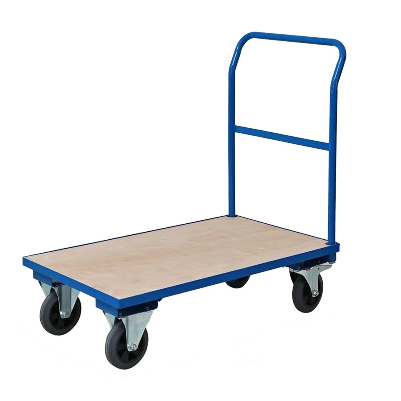 Platform 400kg Duty Trolley Hxbxt Wooden 102x60x98cm (aluminum, Blue): Commercial Equipment - Commercial Use | Aluminum | delivery | product