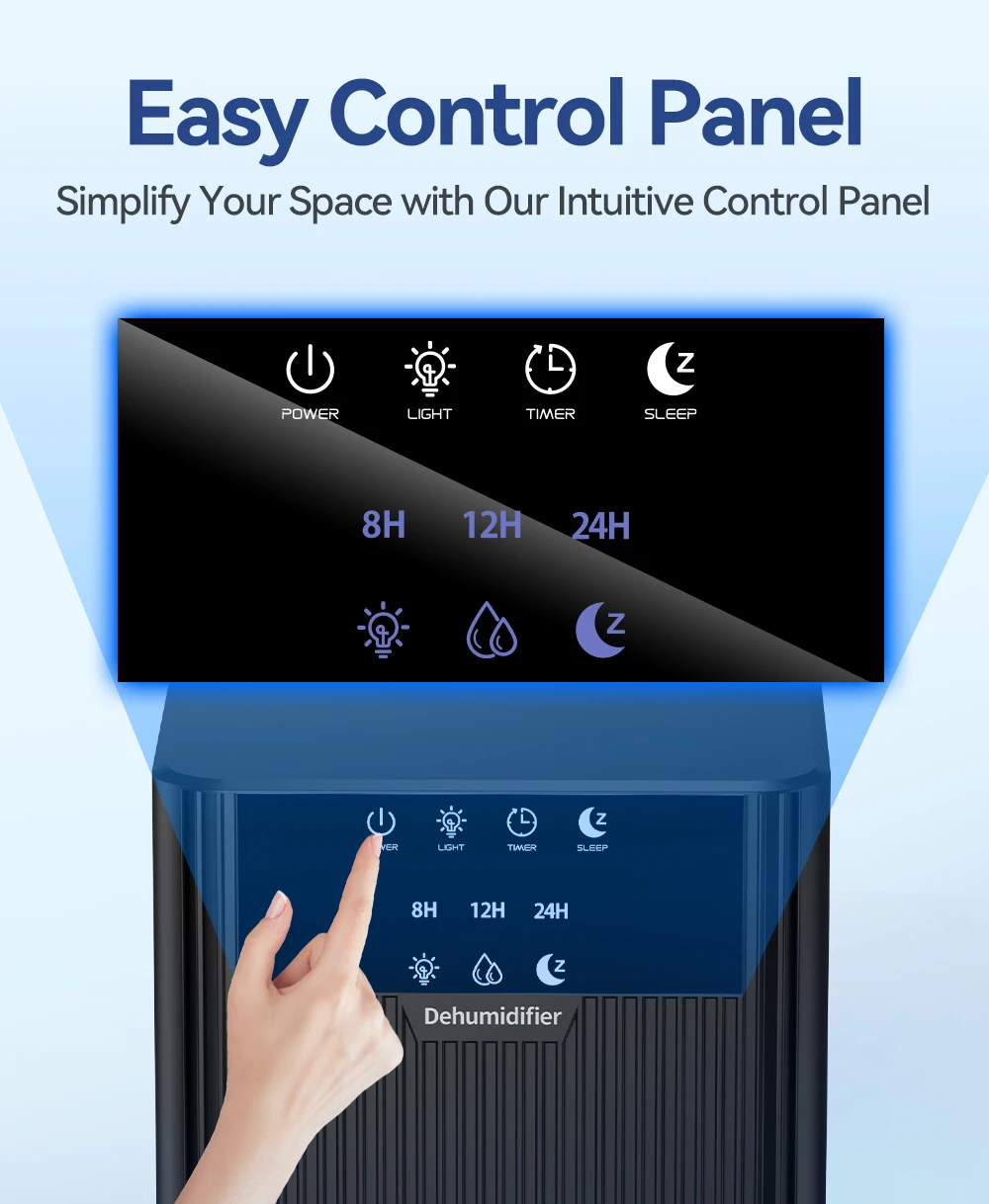 Portable Dehumidifier Purification Removal Drying Humidity (maximizingatonly38db, Itofferssuperiordehumidificationperformance) | Commercial Equipment - Image 5