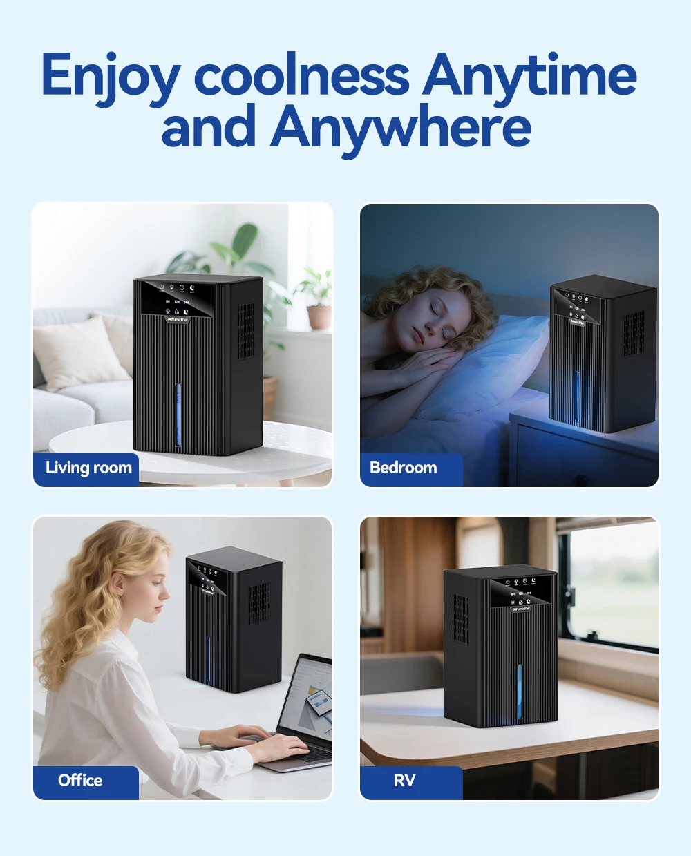 Portable Dehumidifier Purification Removal Drying Humidity (maximizingatonly38db, Itofferssuperiordehumidificationperformance) | Commercial Equipment - Image 7