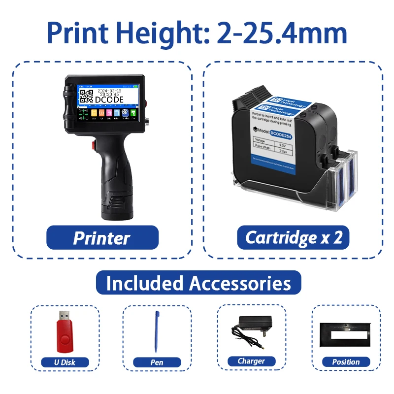Printer Barcode Dcode 12.7/25.4mm Handheld (weight, 2-5mm) - Commercial Use - Commercial Equipment | only | 700g | hold | Commercial Equipment - Image 16