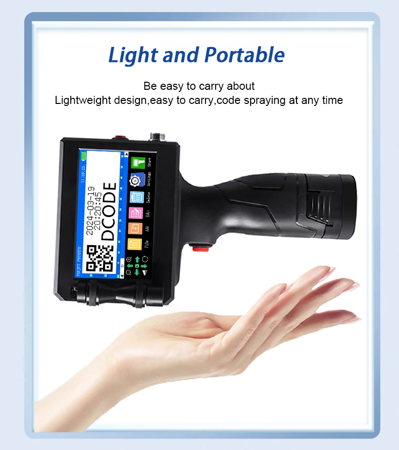 Printer Barcode Dcode 12.7/25.4mm Handheld (weight, 2-5mm) - Commercial Use - Commercial Equipment | only | 700g | hold | Commercial Equipment - Image 6