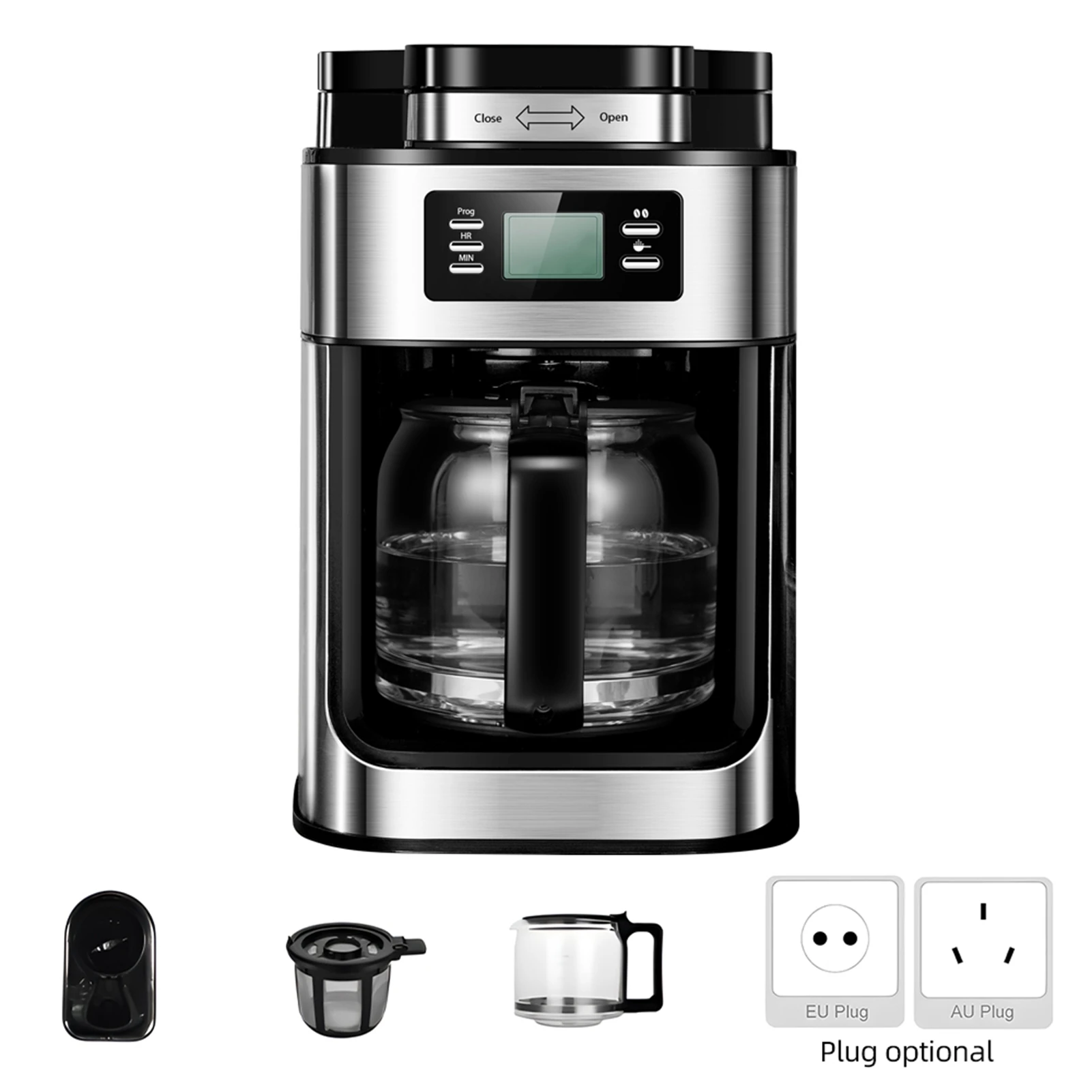 Programmable Maker 1050 Large 2-8 Coffee (1l, 1050w) - Commercial Use - Commercial Equipment | 1L | 1050W | Stainless steel