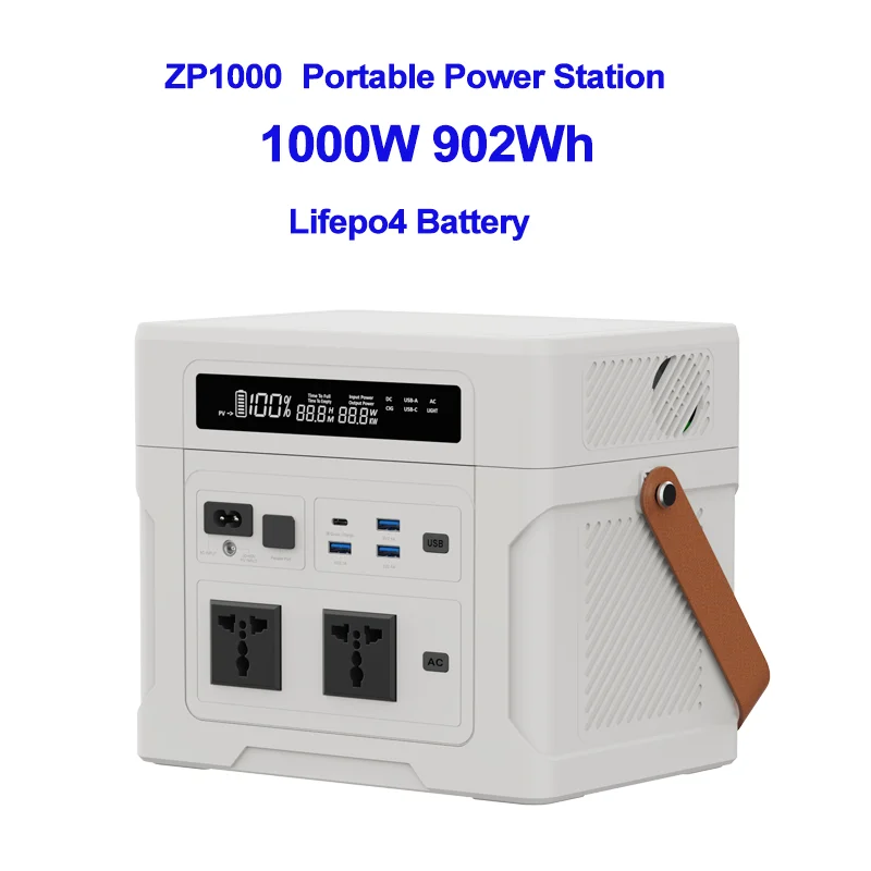 Pure Lifepo4 Power 902wh/1804wh/2706wh (1000w, 220V EU Plug) | Commercial Equipment | Commercial Use | 110V