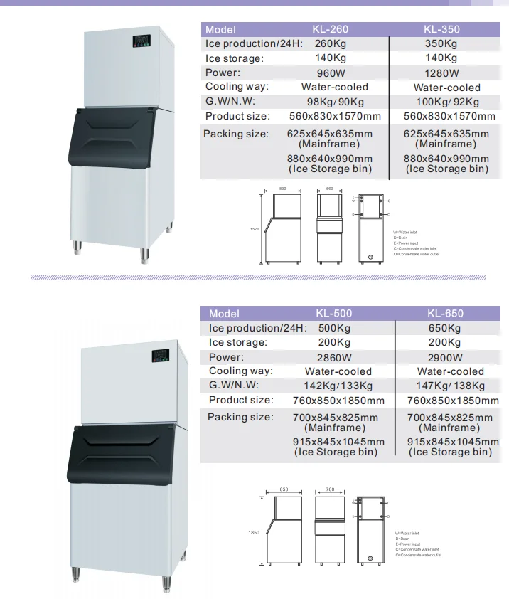 Maker (280kg, Leave) | Ice Machine | Bar & Restaurant Service | 280kg | profile | located | Cooling | Commercial Ice Machines - Image 10