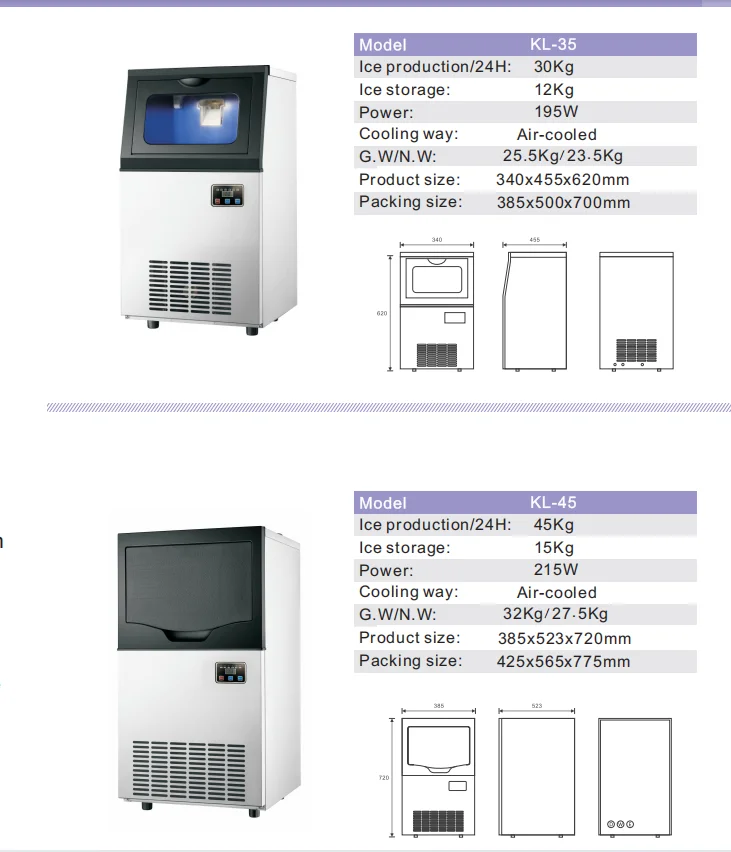 Maker (280kg, Leave) | Ice Machine | Bar & Restaurant Service | 280kg | profile | located | Cooling | Commercial Ice Machines - Image 8