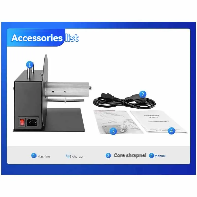 Rewinding Label Multifunctional Automatic Rewinder Barcode Rolling (random): Commercial Equipment - Commercial Use | will | caused | 20kg