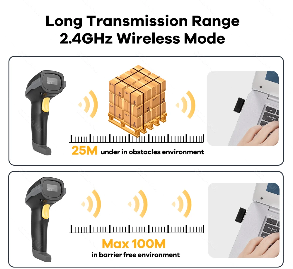 Scanner 3-in-1 Logistics (interface): Commercial Equipment - Commercial Use | 2000pcs | bluetooth/ | mode | Commercial Equipment - Image 4