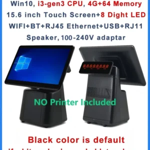 Screen Register Pos 15.6 I3/i5 Win11 (240v, Confirm) - Commercial Equipment For Commercial Use | 240V | external | Digital Control