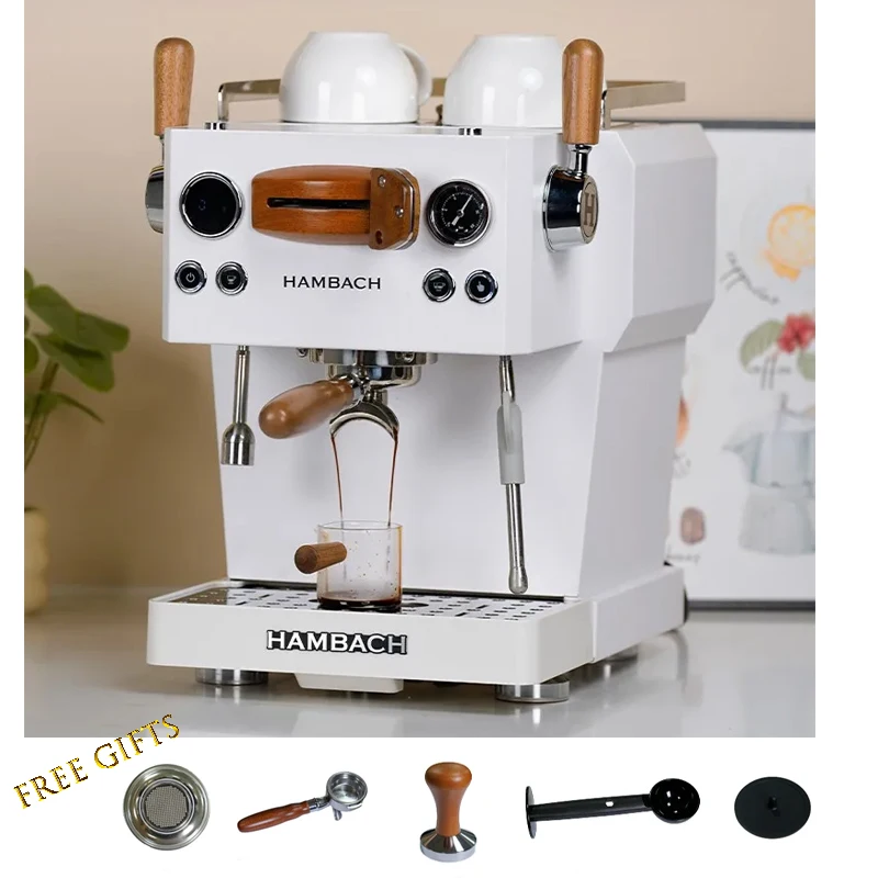Semi Espresso Tea Hambach 20bar Automatic Coffee: Commercial Equipment Unit - Commercial Use - Uk, 220V | 220V | DR7116 | AU