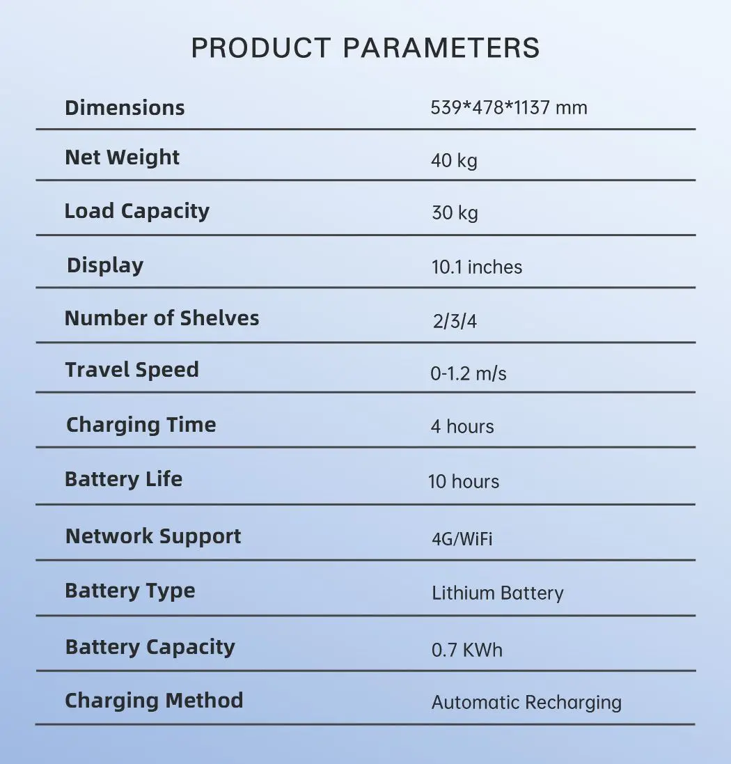 Service Custom Reception Delivery Navigation (obstacle) | Commercial Equipment | Commercial Use | 30kg | avoidance | button | Commercial Equipment - Image 4