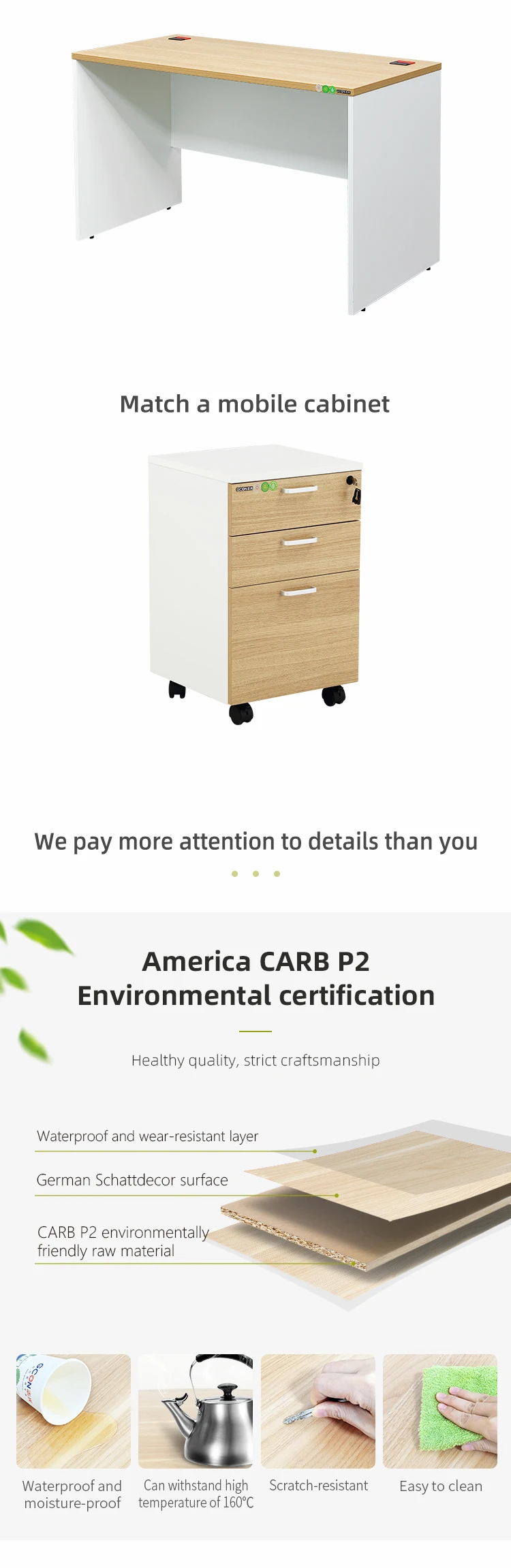 Simple Workstation Office Staff Computer (moveable, Stylish) - Commercial Equipment For Commercial Use | left | moveable | mail | Commercial Equipment - Image 4