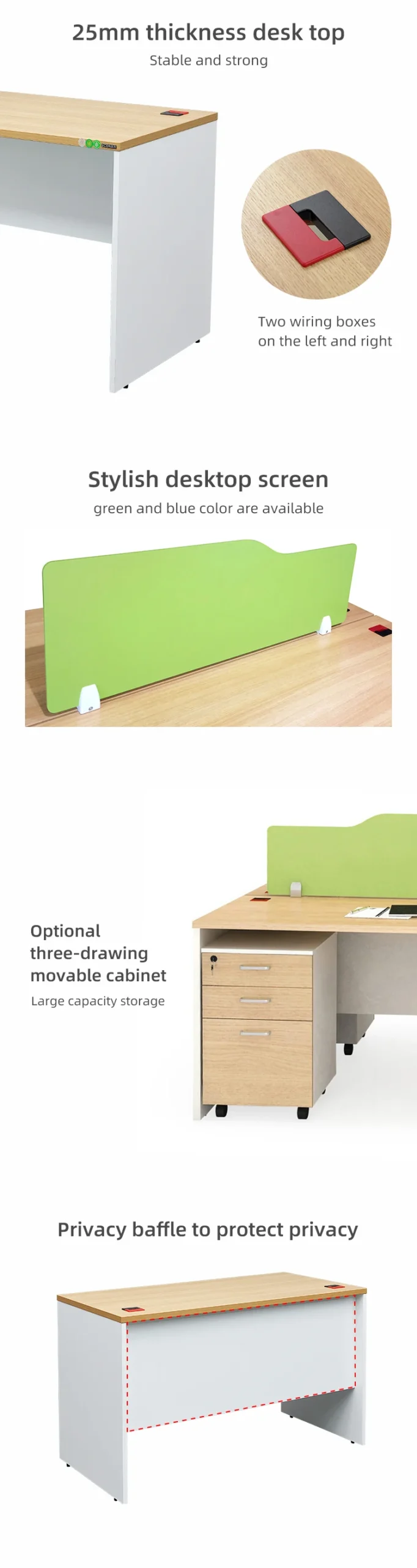 Simple Workstation Office Staff Computer (moveable, Stylish) - Commercial Equipment For Commercial Use | left | moveable | mail | Commercial Equipment - Image 5