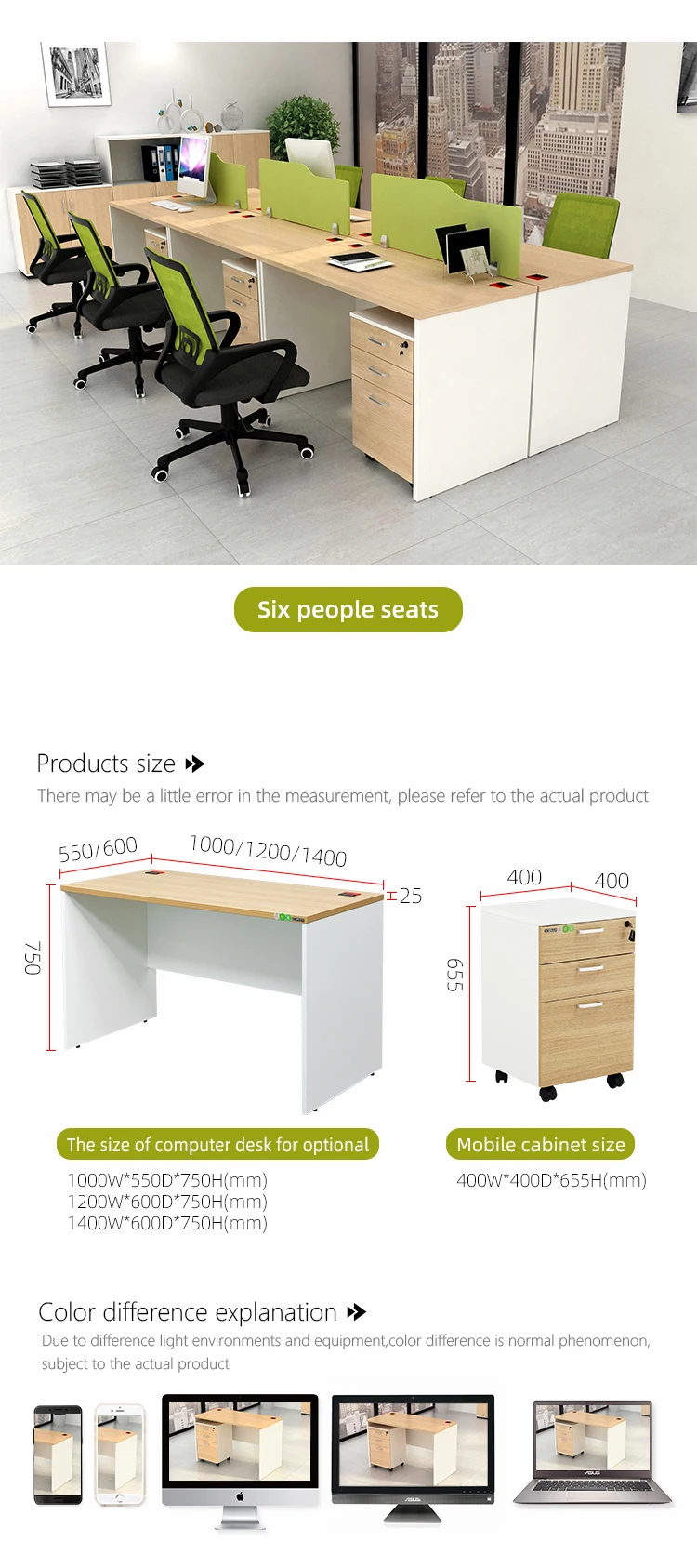 Simple Workstation Office Staff Computer (moveable, Stylish) - Commercial Equipment For Commercial Use | left | moveable | mail | Commercial Equipment - Image 7