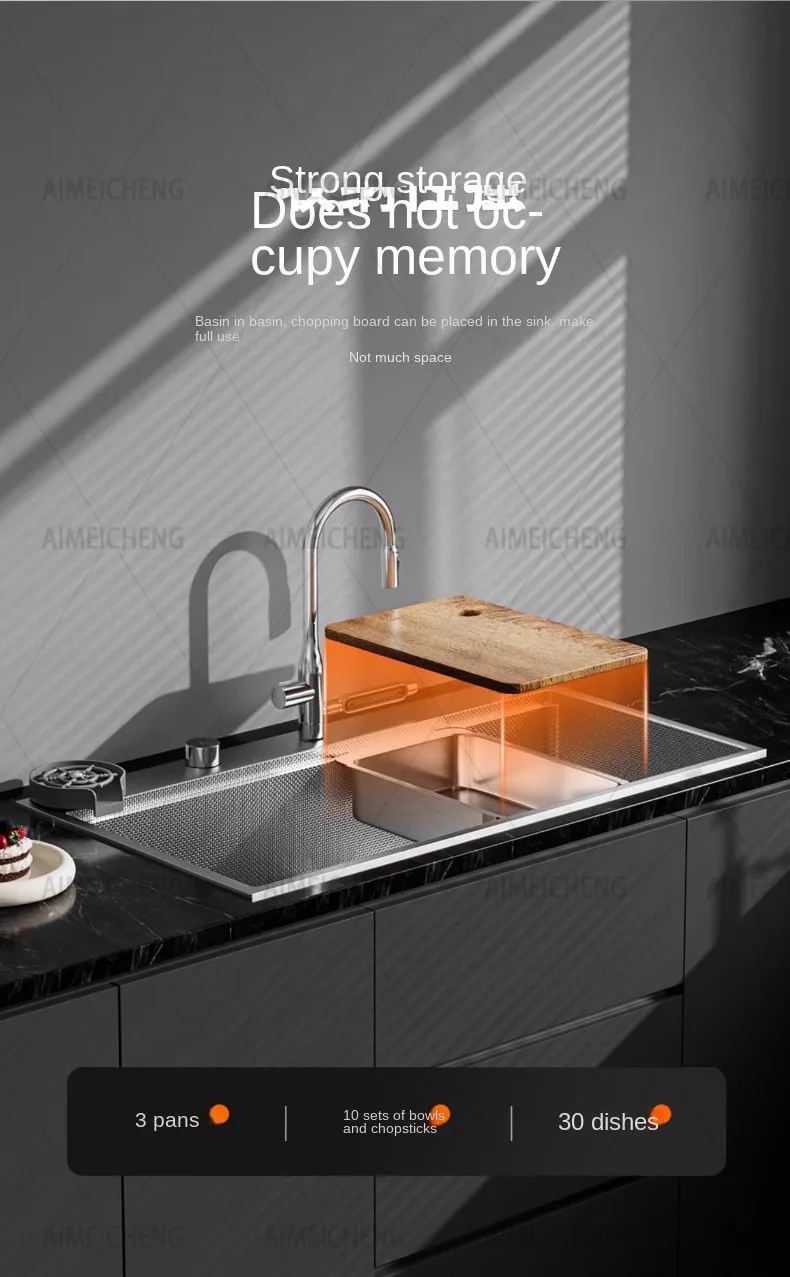 Sink Dishwasher-compatible Stainless Large Bowl Kitchen Finish (stainless Steel, Help): Commercial Equipment - Commercial Use | Stainless steel | befo - Image 13
