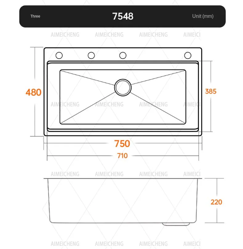 Sink Dishwasher-compatible Stainless Large Bowl Kitchen Finish (stainless Steel, Help): Commercial Equipment - Commercial Use | Stainless steel | befo - Image 23